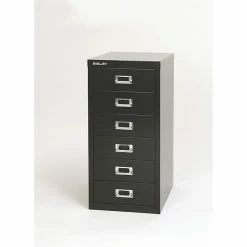 Bisley® 6-Drawer Steel Vertical File Cabinet, Black, Letter/A4 (MD6-BK) -File Cabinets Shop unnamed file 2240