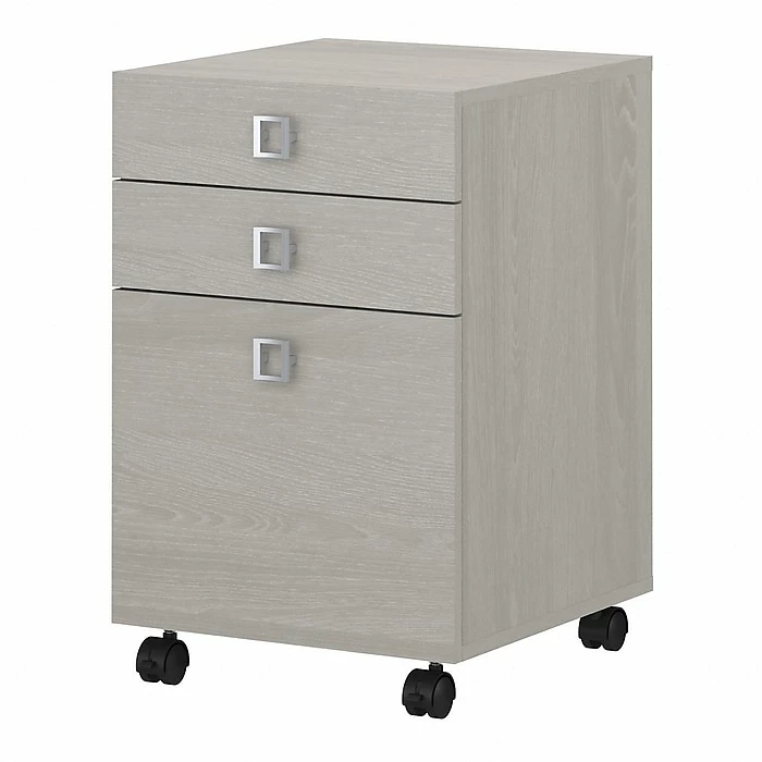 Office By Kathy Ireland® Echo 3-Drawer Mobile File Cabinet, Letter, Gray Sand, 16" (KI60201-03) 3 Office By Kathy Ireland® Echo 3-Drawer Mobile File Cabinet, Letter, Gray Sand, 16" (KI60201-03)