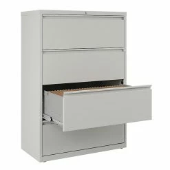 Staples 4-Drawer Lateral File Cabinet, Locking, Letter/Legal, Gray, 36"W (20299D) 15 Staples 4-Drawer Lateral File Cabinet, Locking, Letter/Legal, Gray, 36"W (20299D) -File Cabinets Shop unnamed file 226