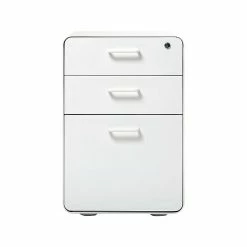 Poppin Stow 3-Drawer Vertical File Cabinet, Mobile/Pedestal, White, Letter/Legal, 20"D (100425) 12 Poppin Stow 3-Drawer Vertical File Cabinet, Mobile/Pedestal, White, Letter/Legal, 20"D (100425) -File Cabinets Shop unnamed file 2263