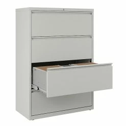 Staples 4-Drawer Lateral File Cabinet, Locking, Letter/Legal, Gray, 36"W (20299D) 16 Staples 4-Drawer Lateral File Cabinet, Locking, Letter/Legal, Gray, 36"W (20299D) -File Cabinets Shop unnamed file 227