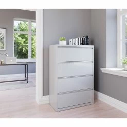 Staples 4-Drawer Lateral File Cabinet, Locking, Letter/Legal, Gray, 36"W (20299D) 17 Staples 4-Drawer Lateral File Cabinet, Locking, Letter/Legal, Gray, 36"W (20299D) -File Cabinets Shop unnamed file 228