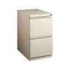Staples 2-Drawer Vertical File Cabinet, Locking, Letter, Putty/Beige, 19.88"D (24872D)