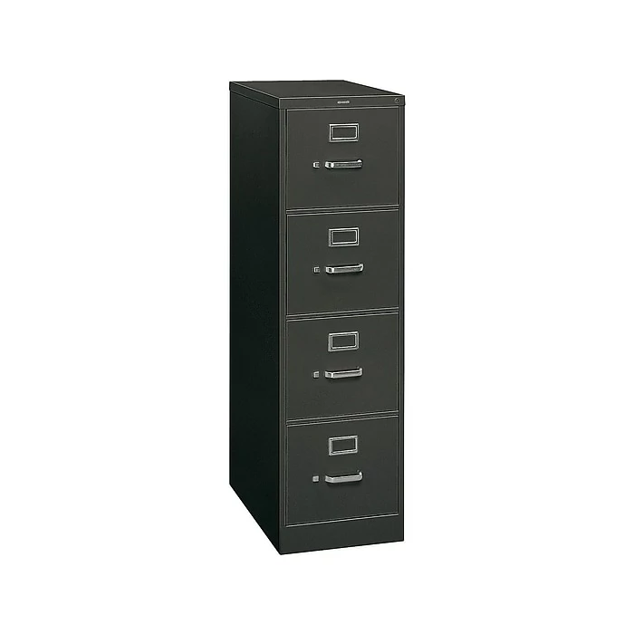 HON 310 Series 4-Drawer Vertical File Cabinet, Locking, Letter, Black, 26.5"D (H314.P.P) 4 HON 310 Series 4-Drawer Vertical File Cabinet, Locking, Letter, Black, 26.5"D (H314.P.P) - Image 2