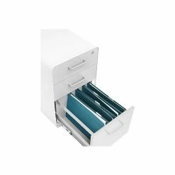 Poppin Stow 3-Drawer Vertical File Cabinet, Locking, Letter/Legal, Multicolor, 20"D (101251) -File Cabinets Shop unnamed file 2316