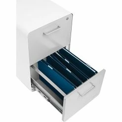 Poppin White + Light Gray Stow File Cabinet With Casters, 2-Drawer, Letter/Legal Size -File Cabinets Shop unnamed file 2320