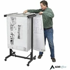 AdirOffice Expandable Mobile Plan Center Black For Blueprints (615-BLK) -File Cabinets Shop unnamed file 2330