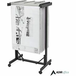 AdirOffice Expandable Mobile Plan Center Black For Blueprints (615-BLK) -File Cabinets Shop unnamed file 2332