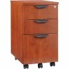 Alera Valencia 20 1/2"D 3 Drawer Mobile Box/Box/File Pedestal File, Medium Cherry