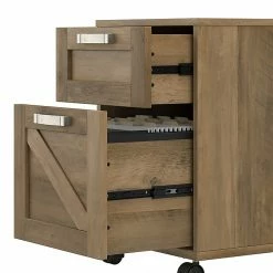 Kathy Ireland® Home By Bush Furniture 2-Drawer Vertical File Cabinet, Mobile, Letter/Legal, Reclaimed Pine, 17" -File Cabinets Shop unnamed file 2349
