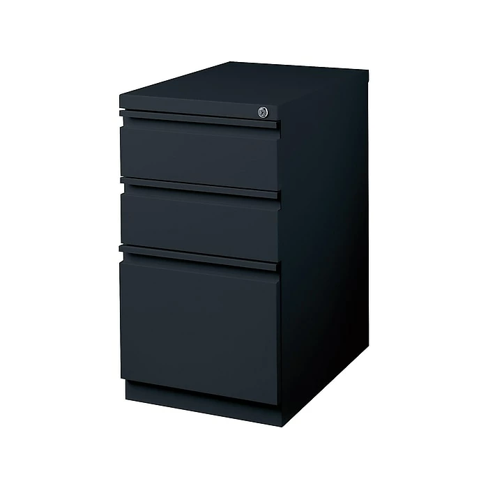 Staples 3-Drawer Vertical File Cabinet, Locking, Black, Letter, 22.88"D (25170D) 5 Staples 3-Drawer Vertical File Cabinet, Locking, Black, Letter, 22.88"D (25170D) - Image 3