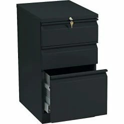 HON® Brigade® 3 Drawer Vertical File Cabinet, Black, Letter, Mobile, 20"D (HON33720RP) 9 HON® Brigade® 3 Drawer Vertical File Cabinet, Black, Letter, Mobile, 20"D (HON33720RP) -File Cabinets Shop unnamed file 2373