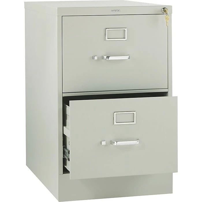 HON 310 Series 2 Drawer Vertical File Cabinet, Legal, Light Gray, 26 1/2"D (HON312CPQ) 3 HON 310 Series 2 Drawer Vertical File Cabinet, Legal, Light Gray, 26 1/2"D (HON312CPQ)