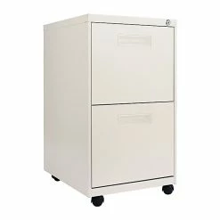 Alera™ Mobile File Pedestals With Recessed Pulls, 2-Drawer, 19-3/4"D, Putty (ALEPAFFPY)
