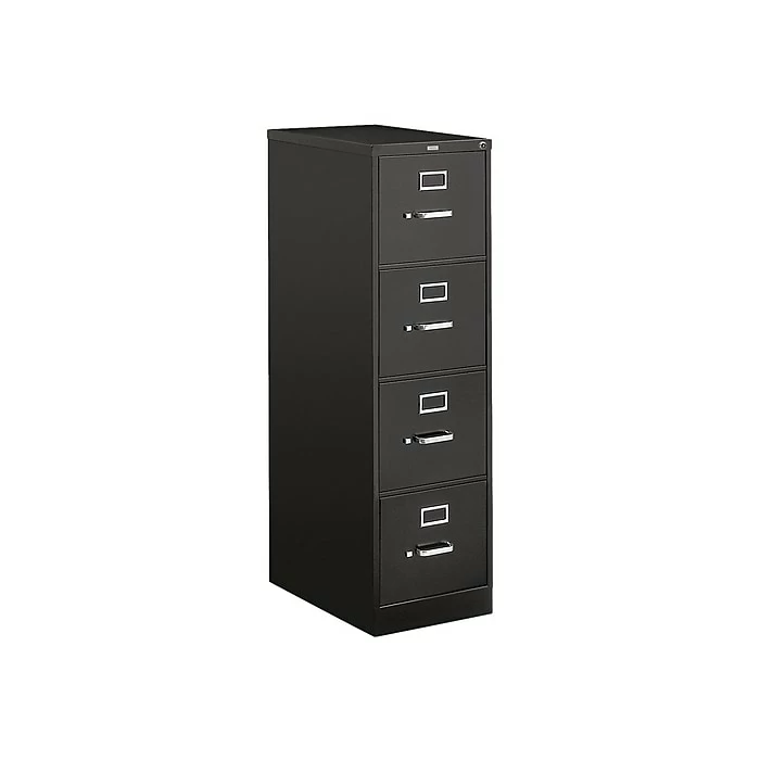 HON 510 Series 4-Drawer Vertical File Cabinet, Locking, Letter, Black, 25"D (HON514PP) 3 HON 510 Series 4-Drawer Vertical File Cabinet, Locking, Letter, Black, 25"D (HON514PP)