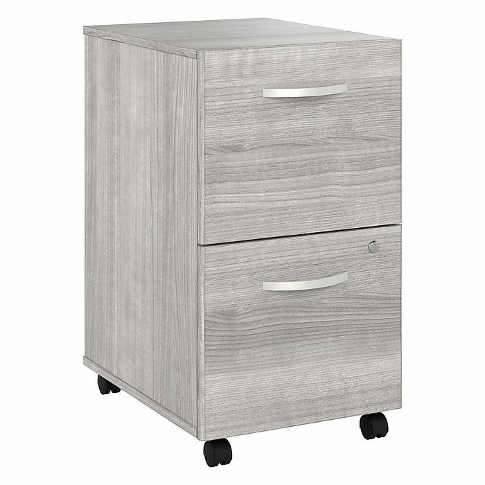 Bush Business Furniture Studio A 2-Drawer Mobile File Cabinet, Locking, Letter/Legal, Platinum Gray, 20" (SDF116PGSU-Z) 3 Bush Business Furniture Studio A 2-Drawer Mobile File Cabinet, Locking, Letter/Legal, Platinum Gray, 20" (SDF116PGSU-Z)
