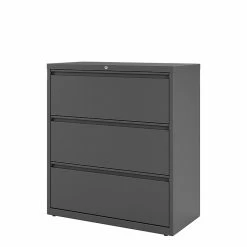 Staples 3-Drawer Lateral File Cabinet, Locking, Letter/Legal, Charcoal, 36"W (26823D-CC) -File Cabinets Shop unnamed file 242