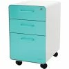 Poppin Stow 3-Drawer File Cabinet With Casters, White + Aqua -File Cabinets Shop unnamed file 2468