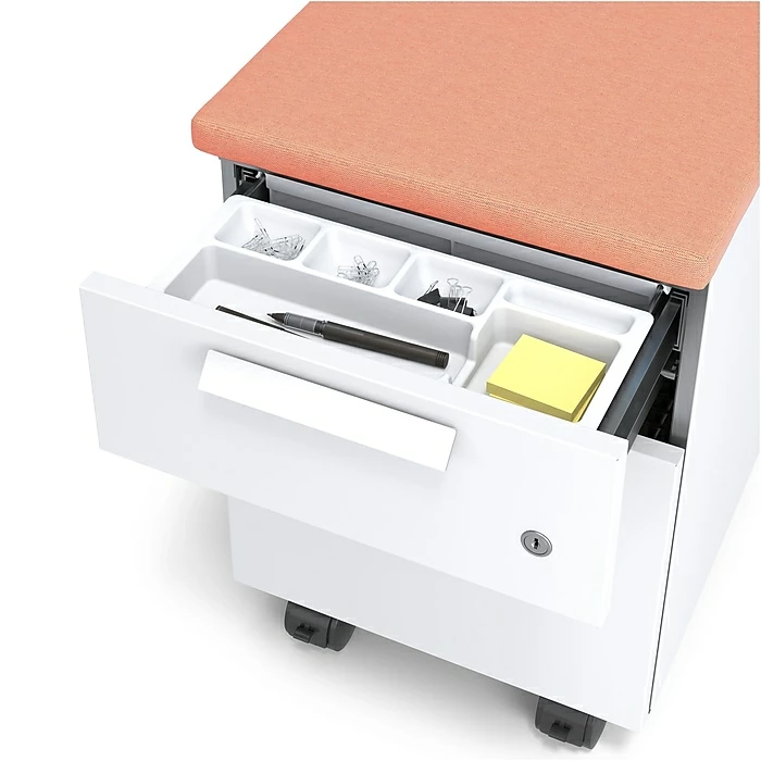 Union & Scale™ Lewis™ 2-Drawer Mobile Pedestal, Letter/Legal Size, Salmon (UN55952) 9 Union & Scale™ Lewis™ 2-Drawer Mobile Pedestal, Letter/Legal Size, Salmon (UN55952) - Image 7
