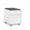 Poppin White Mini Stow 2-Drawer Vertical File Cabinet, Rolling, White (1047310 -File Cabinets Shop unnamed file 2480