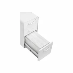 Poppin The Sort-It-Out 3-Drawer Vertical File Cabinet, Locking, Letter/Legal, White, 20" (104742) -File Cabinets Shop unnamed file 2488