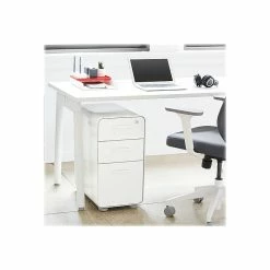 Poppin The Sort-It-Out 3-Drawer Vertical File Cabinet, Locking, Letter/Legal, White, 20" (104742) -File Cabinets Shop unnamed file 2491