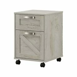 Kathy Ireland® Home By Bush Furniture 2-Drawer Vertical File Cabinet, Mobile, Letter/Legal, Cottage White, 17"