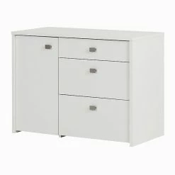 South Shore Interface Storage Unit With File Drawer, White (10538)