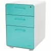 Poppin Stow 3-Drawer File Cabinet, White + Aqua -File Cabinets Shop unnamed file 2507
