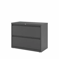 Staples 2-Drawer Lateral File Cabinet, Locking, Letter/Legal, Charcoal, 36"W (26821D) -File Cabinets Shop unnamed file 251