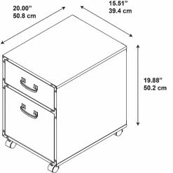 Kathy Ireland® Home By Bush Furniture Ironworks 2 Drawer Mobile File Cabinet, Vintage Golden Pine (KI50102-03) -File Cabinets Shop unnamed file 2514