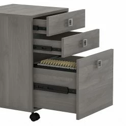 Office By Kathy Ireland® Echo 3-Drawer Vertical File Cabinet, Mobile, Letter, Modern Gray, 16" (KI60401-03) -File Cabinets Shop unnamed file 2529