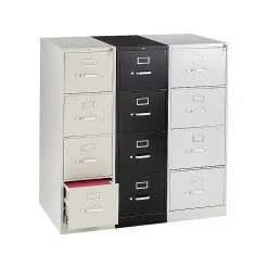 HON 310 Series 4-Drawer Vertical File Cabinet, Locking, Putty/Beige, Letter, 26.5"D (HON314PL) -File Cabinets Shop unnamed file 2538