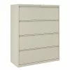 Staples Commercial 4 File Drawers Lateral File Cabinet, Locking, Putty/Beige, Letter/Legal, 42.13"W (20062D)