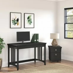 Bush Furniture Salinas 2-Drawer Vertical File Cabinet, Mobile, Letter/Legal, Vintage Black, 20" (SAF118VB-03) -File Cabinets Shop unnamed file 2553