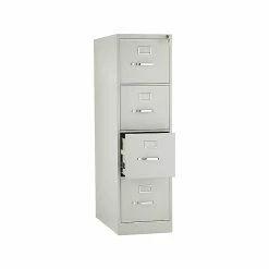 HON 310 Series 4-Drawer Vertical File Cabinet, Locking, Letter, Gray, 26.5"D (HON314PQ) -File Cabinets Shop unnamed file 2564