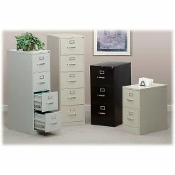 HON 310 Series 4-Drawer Vertical File Cabinet, Locking, Letter, Gray, 26.5"D (HON314PQ) -File Cabinets Shop unnamed file 2565
