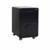 Poppin Stow 2-Drawer Vertical File Cabinet, Mobile/Pedestal, Black, Letter/Legal, 20"D (103107) -File Cabinets Shop unnamed file 2568