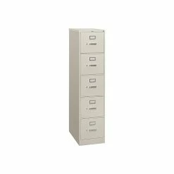 HON 310 Series 5-Drawer Vertical File Cabinet, Locking, Letter, Putty/Beige, 26.5"D (HON315PL) 7 HON 310 Series 5-Drawer Vertical File Cabinet, Locking, Letter, Putty/Beige, 26.5"D (HON315PL) -File Cabinets Shop unnamed file 2587
