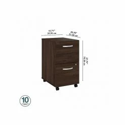 Bush Business Furniture Studio C 2 Drawer Mobile File Cabinet, Black Walnut (SCF116BWSU) -File Cabinets Shop unnamed file 2628