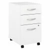 Bush Business Furniture Studio A 3-Drawer Mobile File Cabinet, Locking, Letter/Legal, White, 20" (SDF216WHSU-Z) -File Cabinets Shop unnamed file 2650