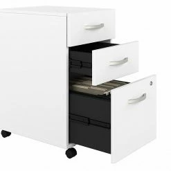 Bush Business Furniture Studio A 3-Drawer Mobile File Cabinet, Locking, Letter/Legal, White, 20" (SDF216WHSU-Z) -File Cabinets Shop unnamed file 2657
