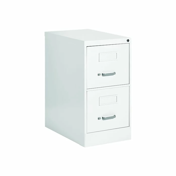 Global 2500 Series 2-Drawer Vertical File Cabinet, Locking, Letter, White Finish, 25" (TD25201DWT) 4 Global 2500 Series 2-Drawer Vertical File Cabinet, Locking, Letter, White Finish, 25" (TD25201DWT) - Image 2