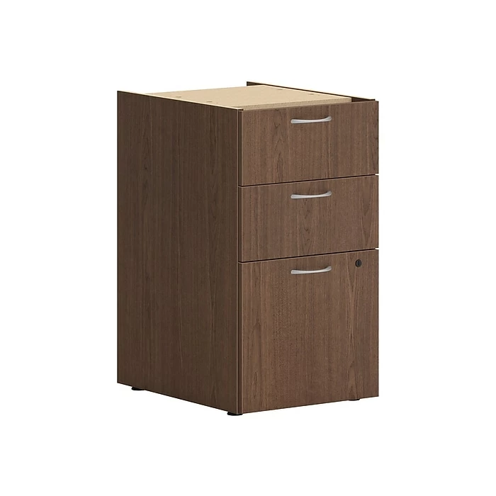 HON Mod 3-Drawer Vertical File Cabinet, Support Pedestal, Letter/Legal, Sepia Walnut, 20" (HLPLPSBBF.LSE1) 3 HON Mod 3-Drawer Vertical File Cabinet, Support Pedestal, Letter/Legal, Sepia Walnut, 20" (HLPLPSBBF.LSE1)