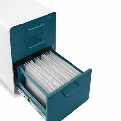 Poppin Stow 3-Drawer Vertical Locking File Cabinet, White & Slate Blue, 16" (106039) 11 Poppin Stow 3-Drawer Vertical Locking File Cabinet, White & Slate Blue, 16" (106039) -File Cabinets Shop unnamed file 2684