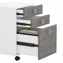 Office By Kathy Ireland® Echo 3-Drawer Vertical File Cabinet, Mobile, Letter, Pure White/Modern Gray, 16" (KI60501-03) -File Cabinets Shop unnamed file 2692