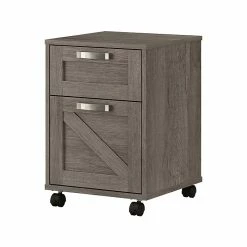 Kathy Ireland® Home By Bush Furniture 2-Drawer Vertical File Cabinet, Mobile, Letter/Legal, Restored Gray, 17"