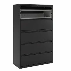 Staples HL8000 Commercial 5 File Drawers Lateral File Cabinet, Locking, Black, Letter/Legal, 42"W (21748D) -File Cabinets Shop unnamed file 270