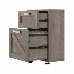 Kathy Ireland® Home By Bush Furniture 2-Drawer Vertical File Cabinet, Mobile, Letter/Legal, Restored Gray, 17" -File Cabinets Shop unnamed file 2702