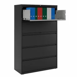 Staples HL8000 Commercial 5 File Drawers Lateral File Cabinet, Locking, Black, Letter/Legal, 42"W (21748D) -File Cabinets Shop unnamed file 271